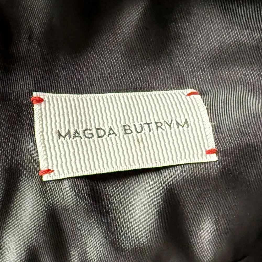 Magda Butrym Black Leather Wrap Halter Bodysuit 8 - Picture 10 of 13